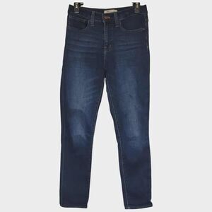 Madewell Dark Wash 9" Mid Rise Skinny Size 26W